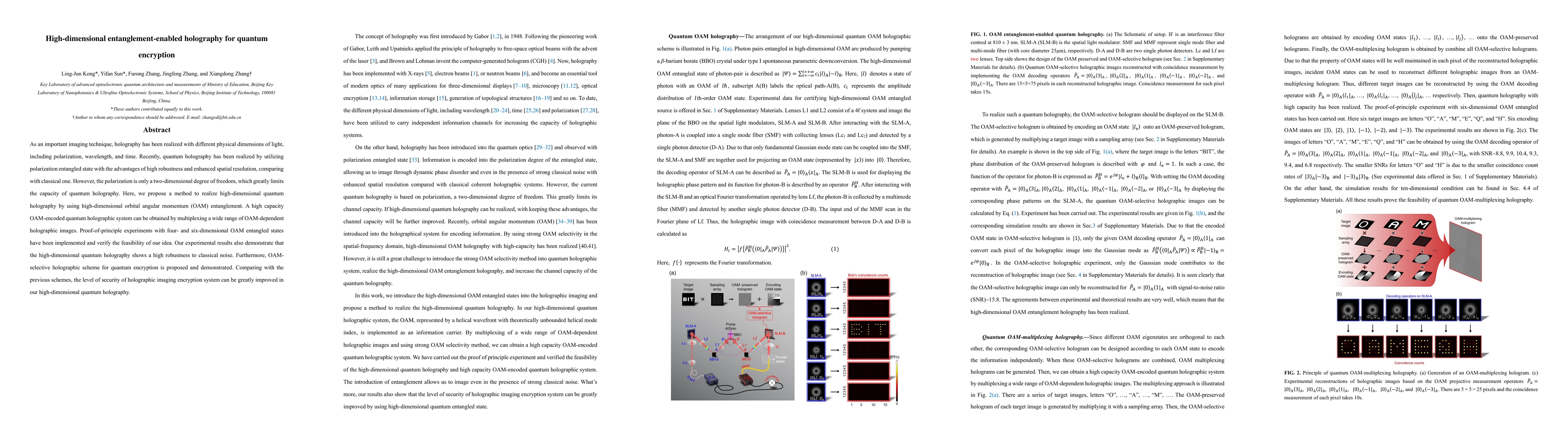 Thumbnail for High-dimensional entanglement-enabled holography for quantum encryption