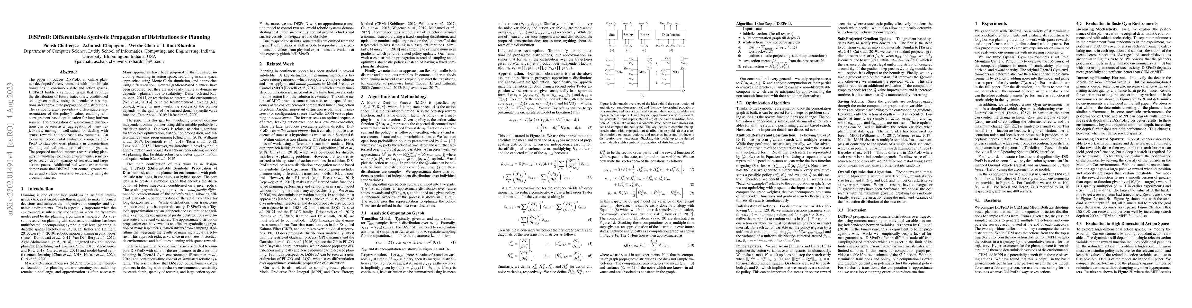 Thumbnail for DiSProD: Differentiable Symbolic Propagation of Distributions for
  Planning