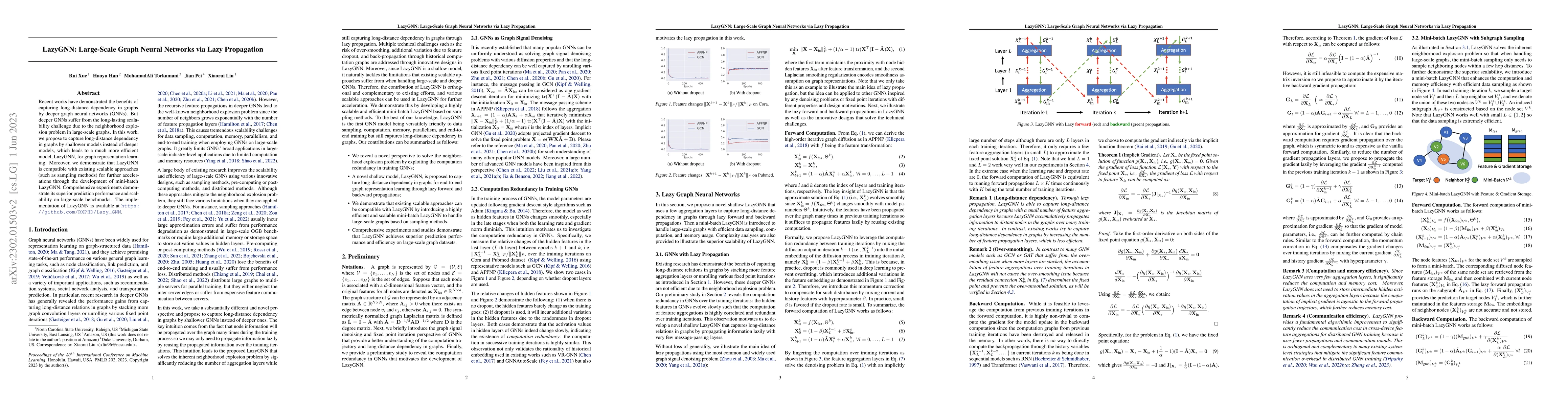 Thumbnail for LazyGNN: Large-Scale Graph Neural Networks via Lazy Propagation