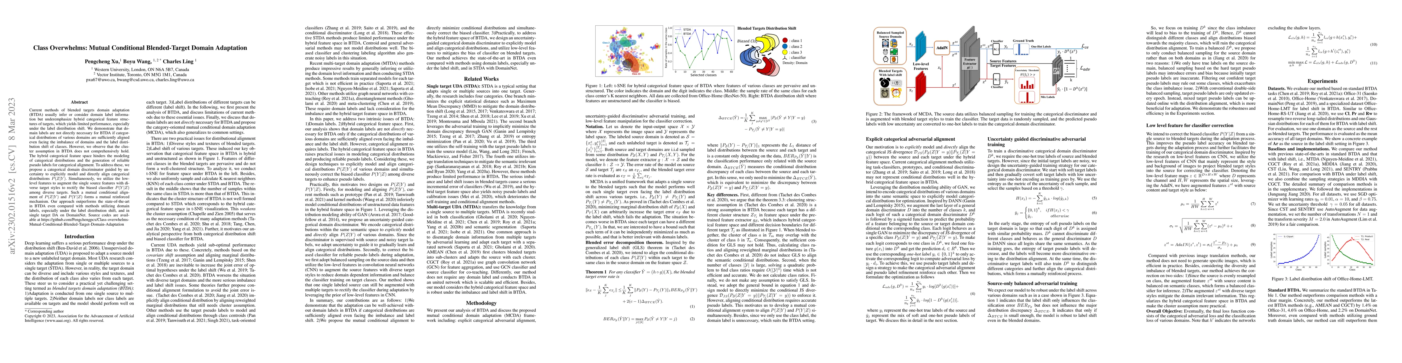 Thumbnail for Class Overwhelms: Mutual Conditional Blended-Target Domain Adaptation