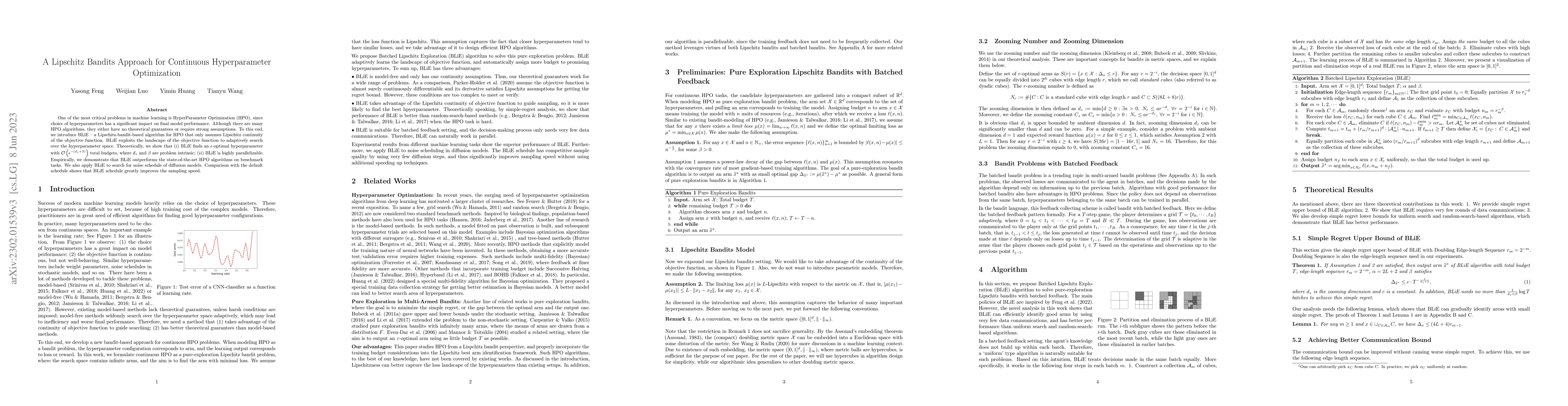 Thumbnail for A Lipschitz Bandits Approach for Continuous Hyperparameter Optimization