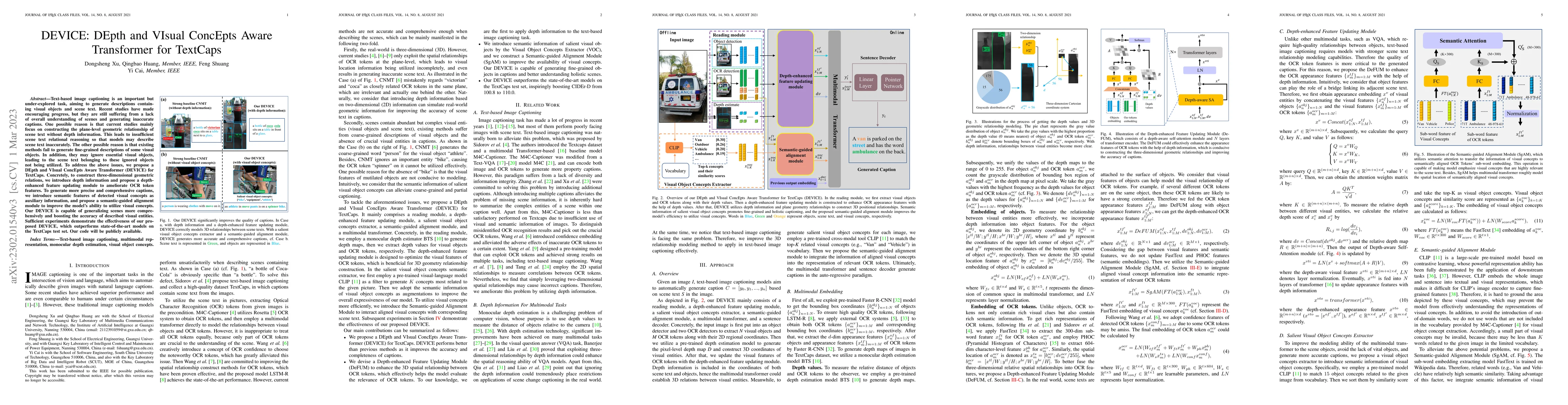Thumbnail for DEVICE: DEpth and VIsual ConcEpts Aware Transformer for TextCaps