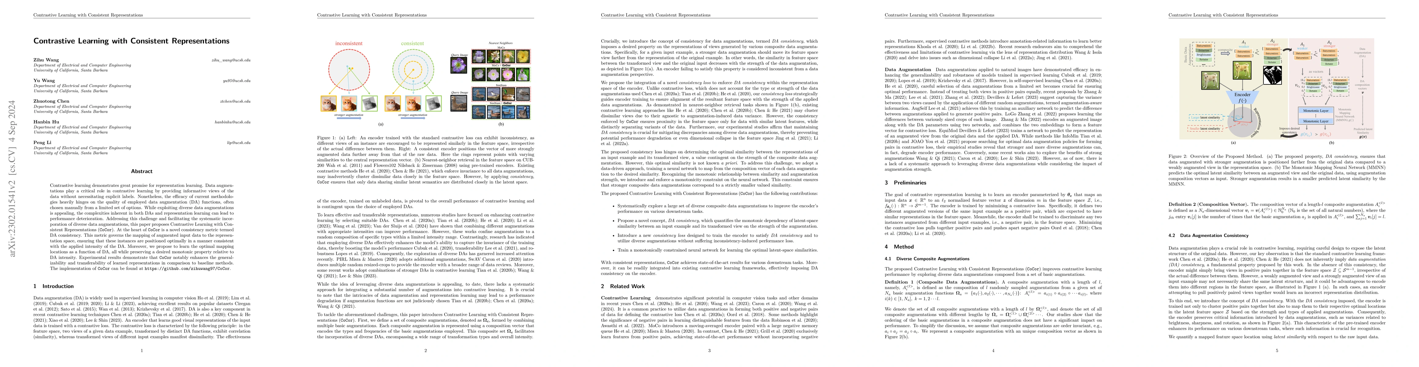 Thumbnail for Contrastive Learning with Consistent Representations