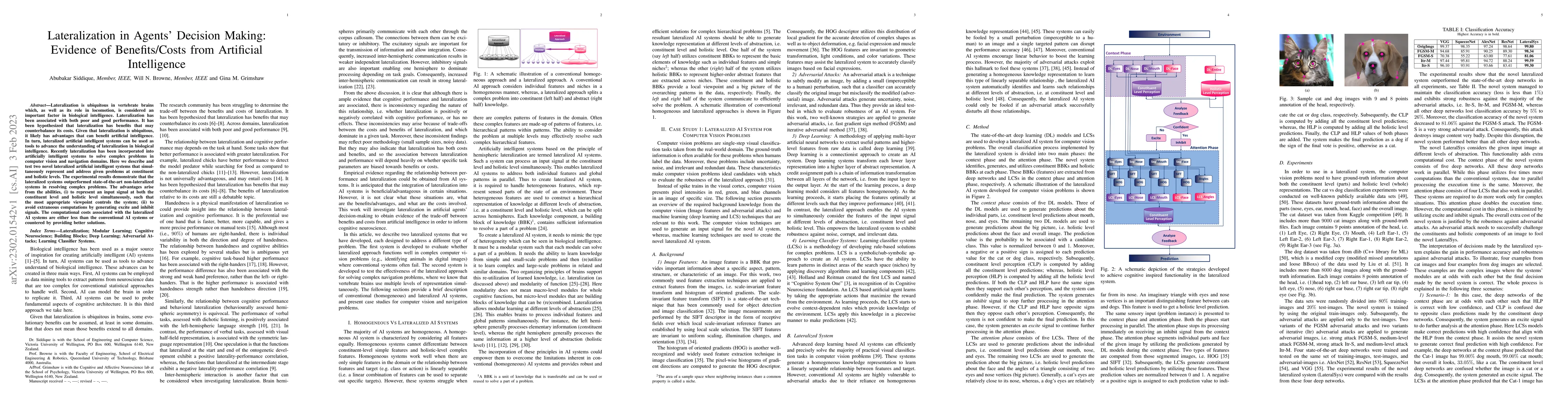 Thumbnail for Lateralization in Agents' Decision Making: Evidence of Benefits/Costs
  from Artificial Intelligence