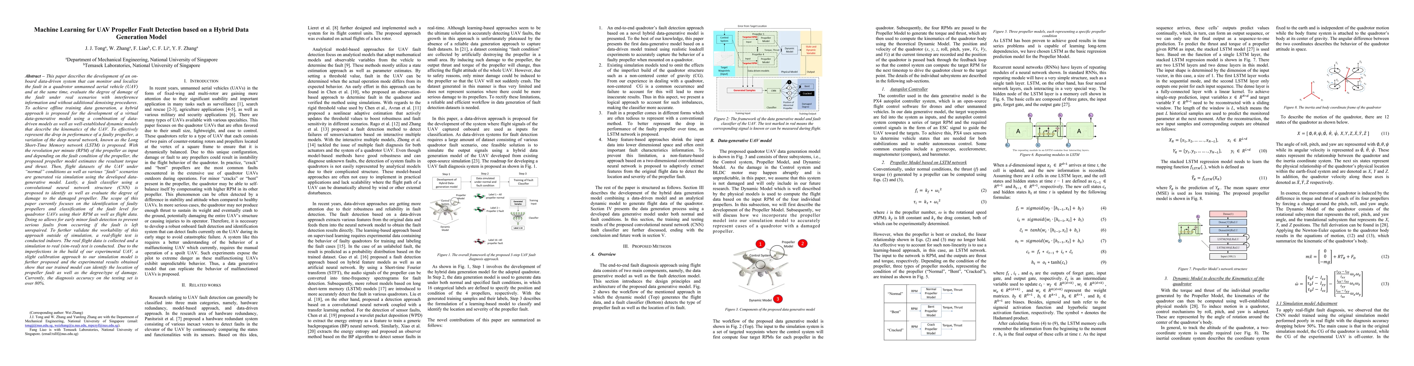 Thumbnail for Machine Learning for UAV Propeller Fault Detection based on a Hybrid
  Data Generation Model