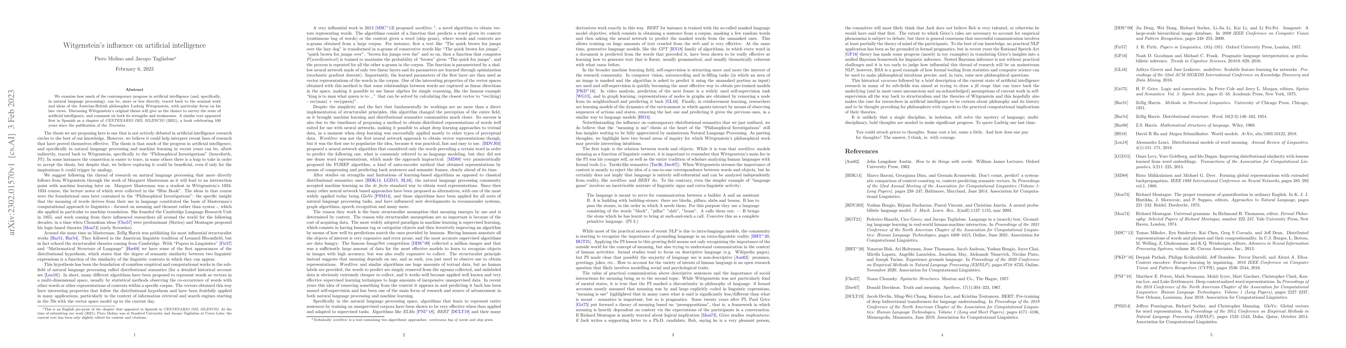 Thumbnail for Witgenstein's influence on artificial intelligence