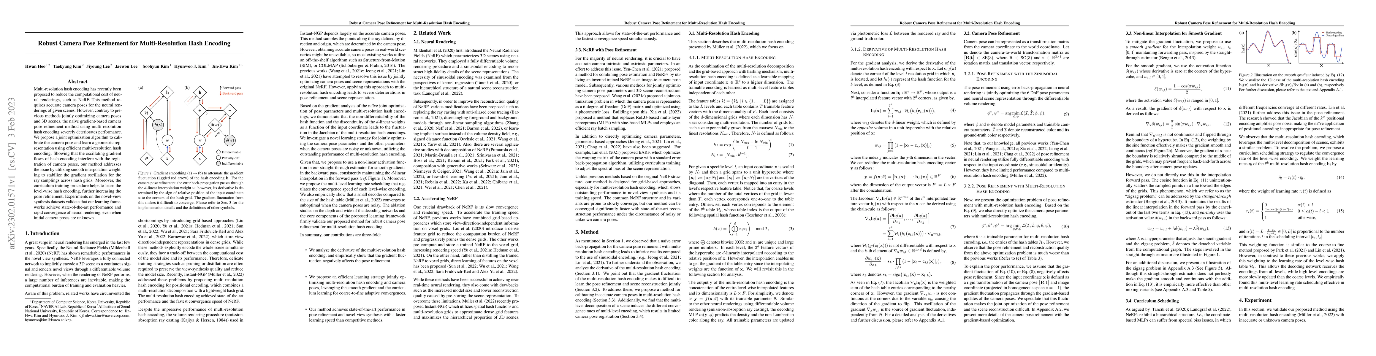 Thumbnail for Robust Camera Pose Refinement for Multi-Resolution Hash Encoding