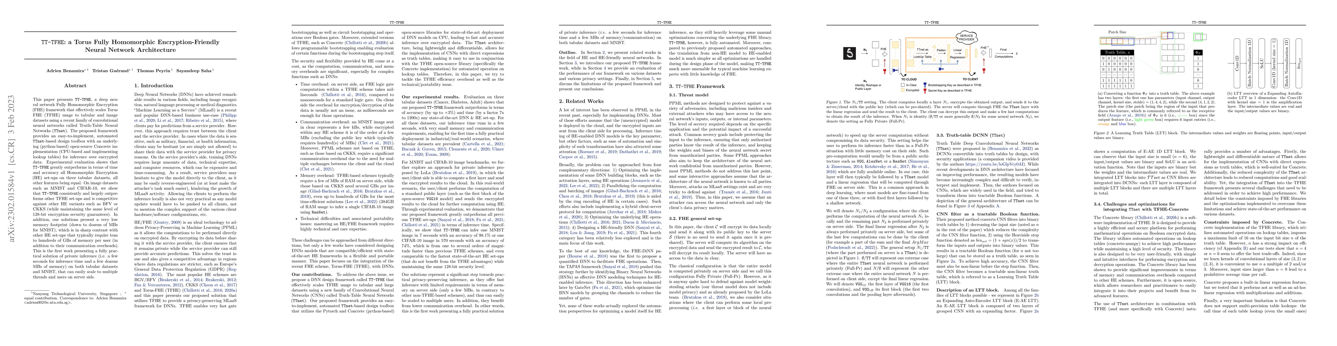 Thumbnail for TT-TFHE: a Torus Fully Homomorphic Encryption-Friendly Neural Network
  Architecture