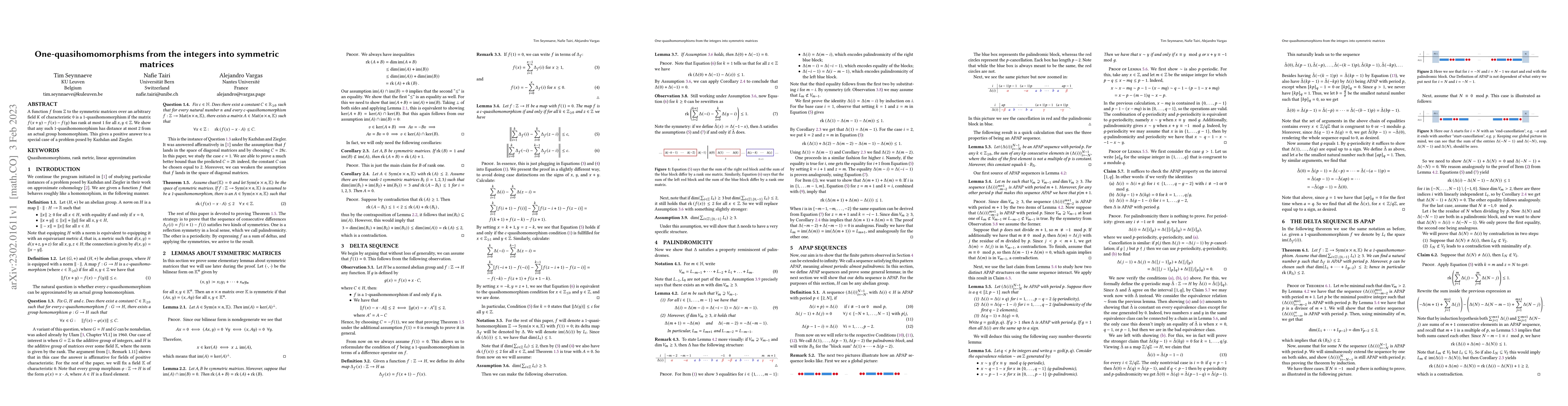 Thumbnail for One-quasihomomorphisms from the integers into symmetric matrices