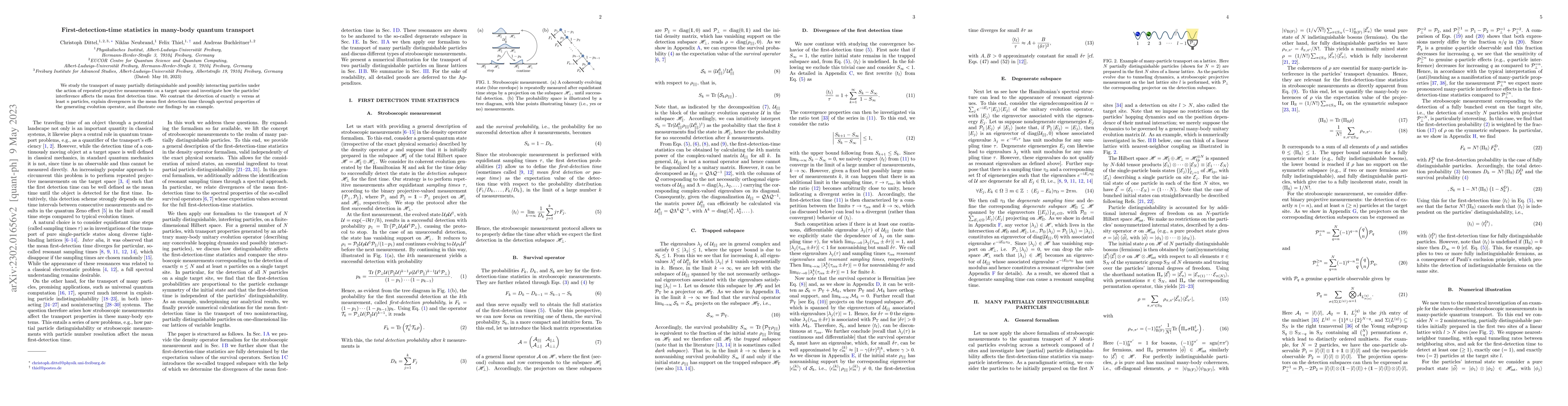 Thumbnail for First-detection-time statistics in many-body quantum transport