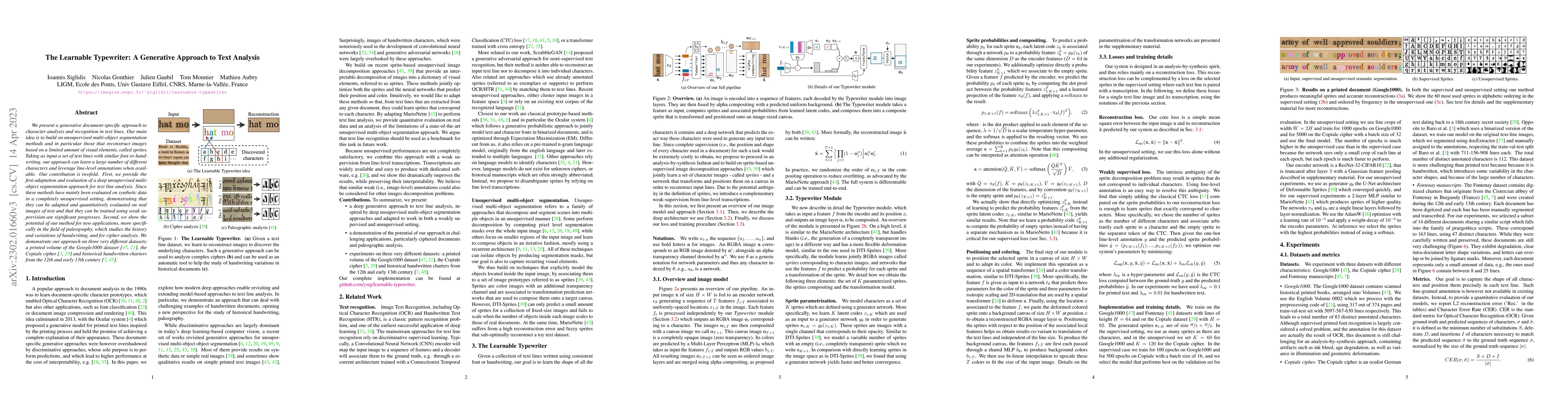 Thumbnail for The Learnable Typewriter: A Generative Approach to Text Analysis