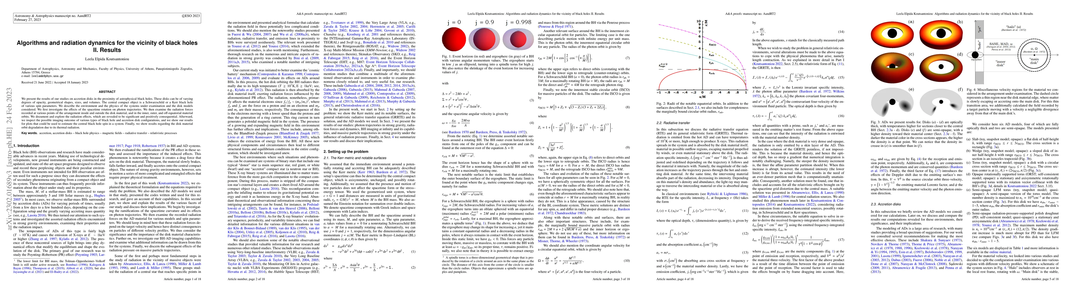 Thumbnail for Algorithms and radiation dynamics for the vicinity of black holes. II.
  Results