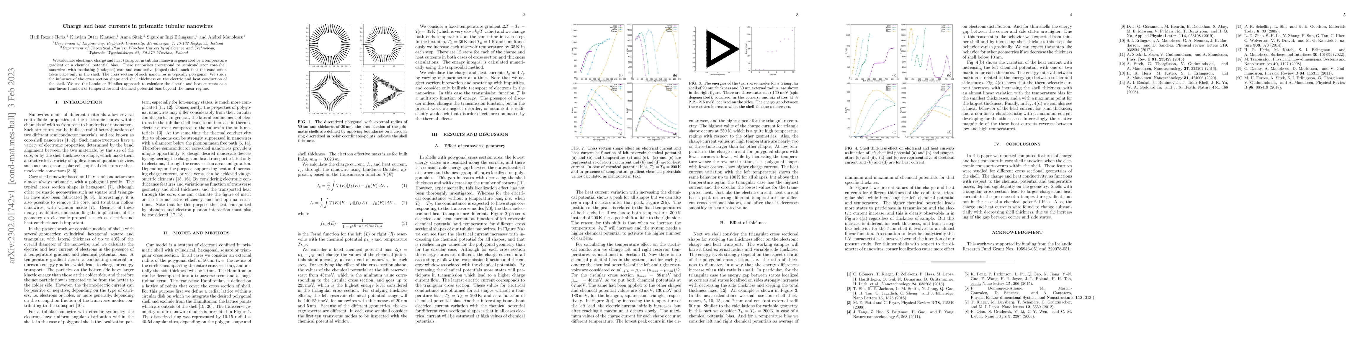 Thumbnail for Charge and heat currents in prismatic tubular nanowires