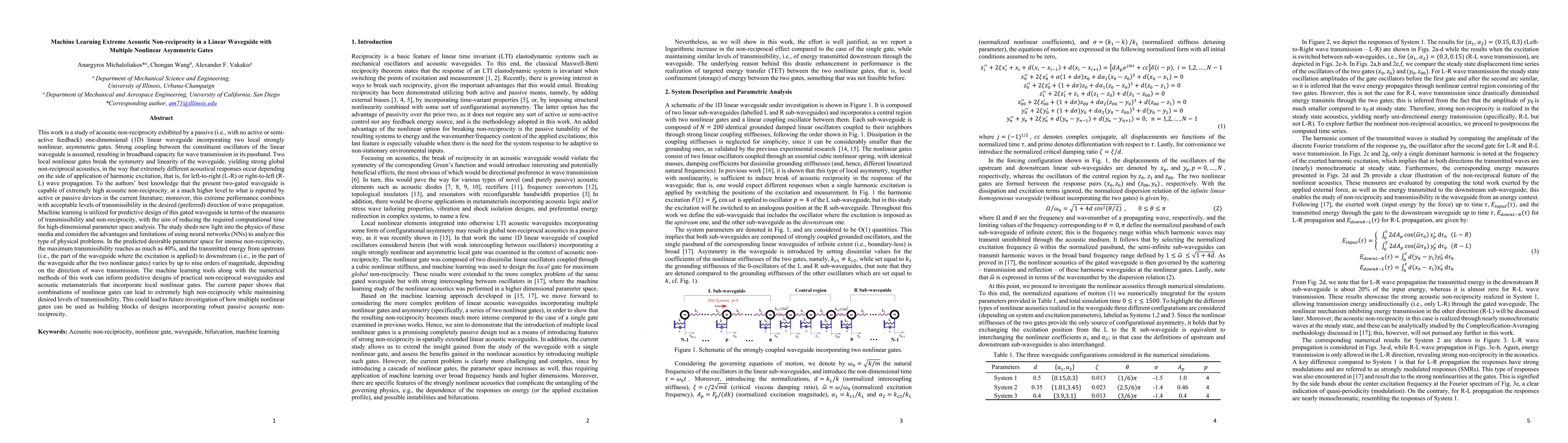 Thumbnail for Machine Learning Extreme Acoustic Non-reciprocity in a Linear Waveguide
  with Multiple Nonlinear Asymmetric Gates