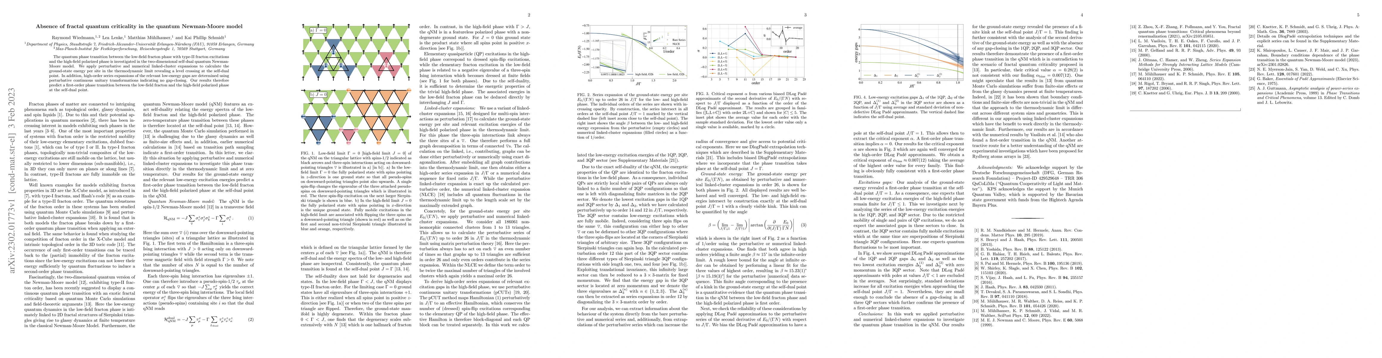 Thumbnail for Absence of fractal quantum criticality in the quantum Newman-Moore model