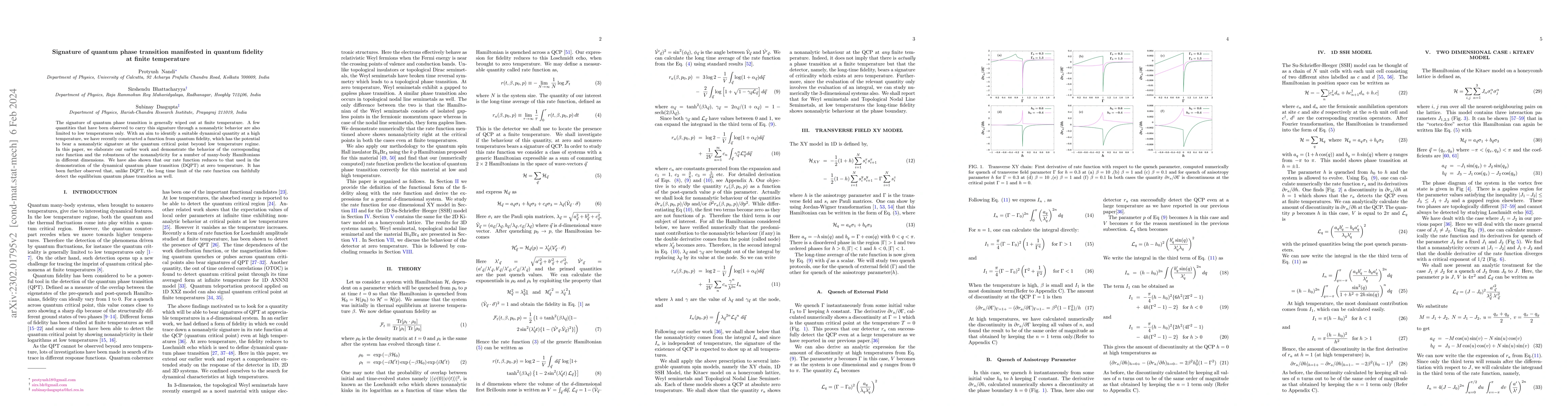 Thumbnail for Signature of quantum phase transition manifested in quantum fidelity at
  finite temperature