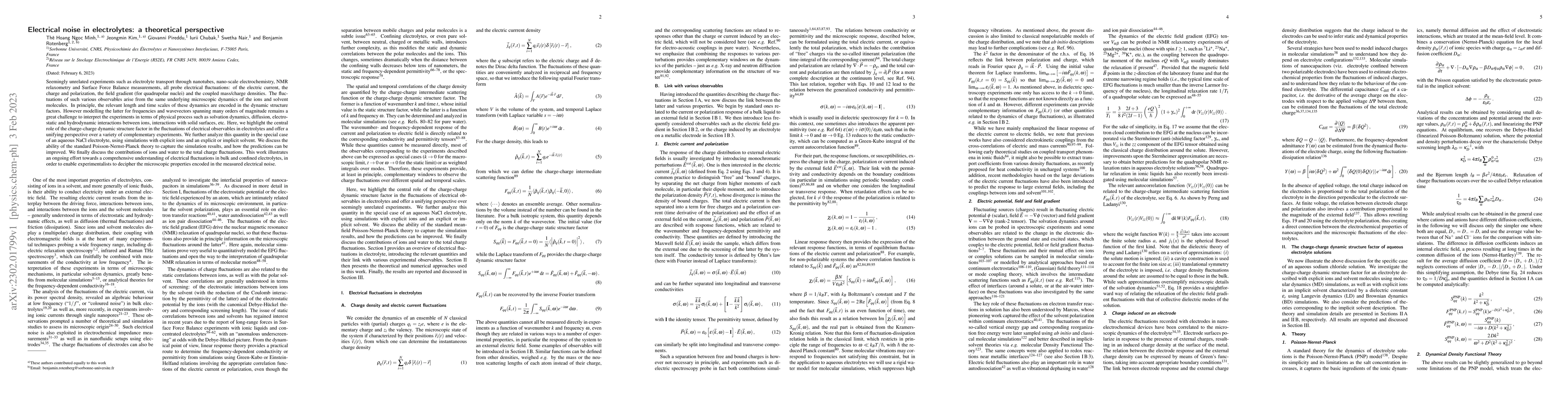 Thumbnail for Electrical noise in electrolytes: a theoretical perspective