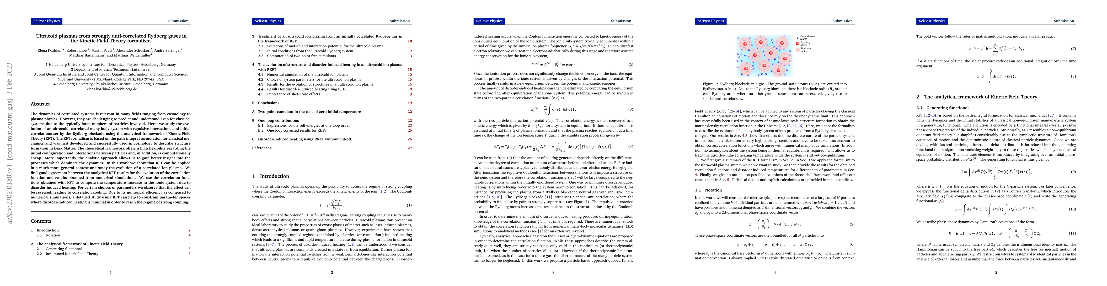Thumbnail for Ultracold plasmas from strongly anti-correlated Rydberg gases in the
  Kinetic Field Theory formalism