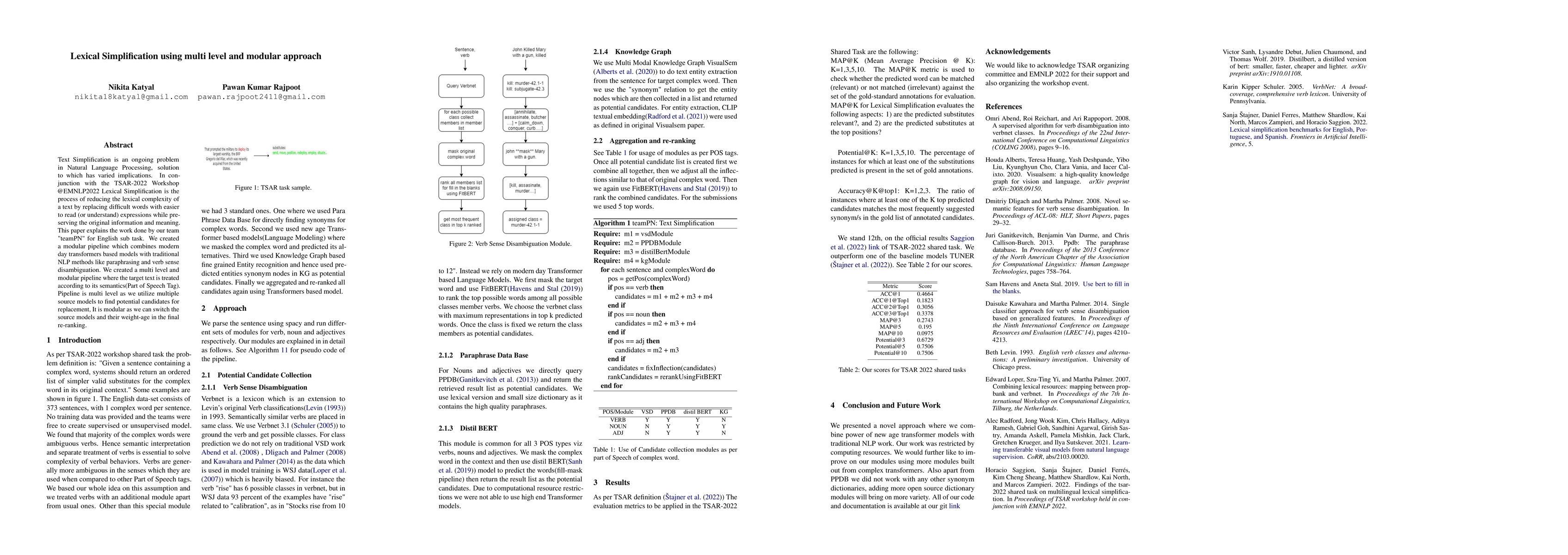 Thumbnail for Lexical Simplification using multi level and modular approach
