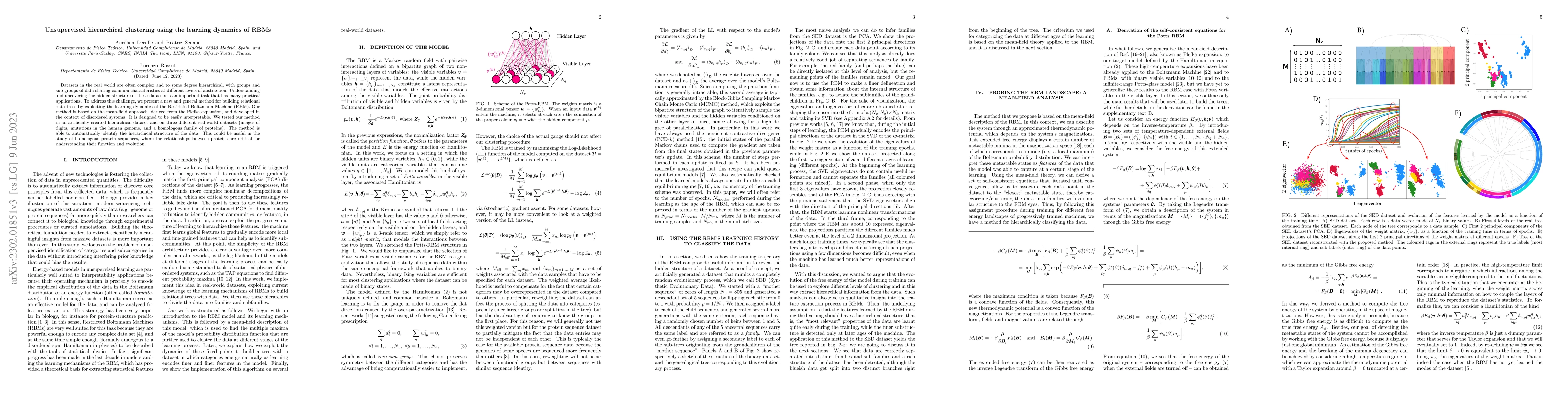 Thumbnail for Unsupervised hierarchical clustering using the learning dynamics of RBMs