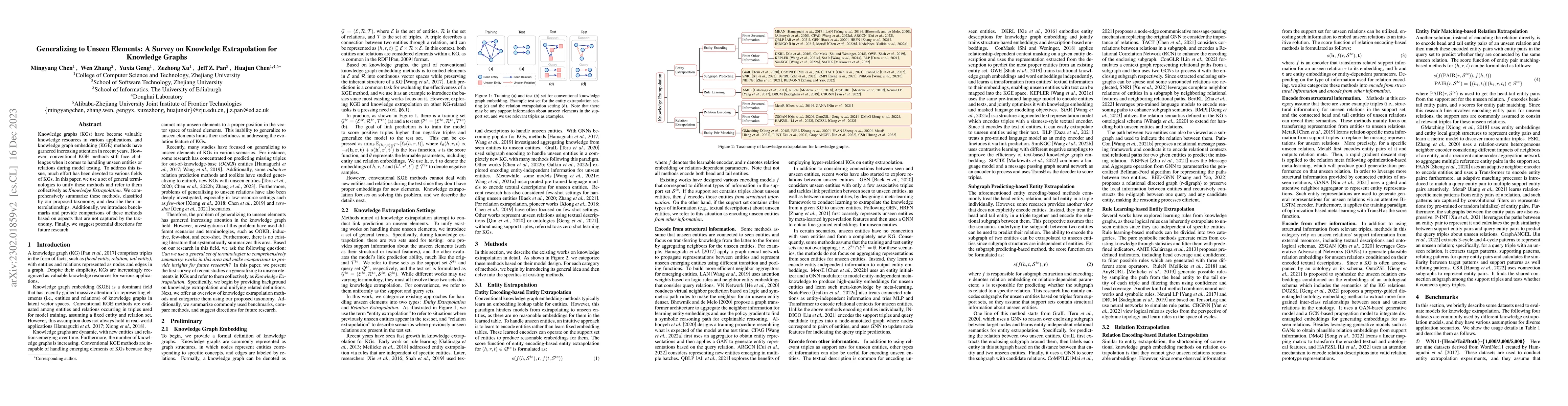 Thumbnail for Generalizing to Unseen Elements: A Survey on Knowledge Extrapolation for
  Knowledge Graphs