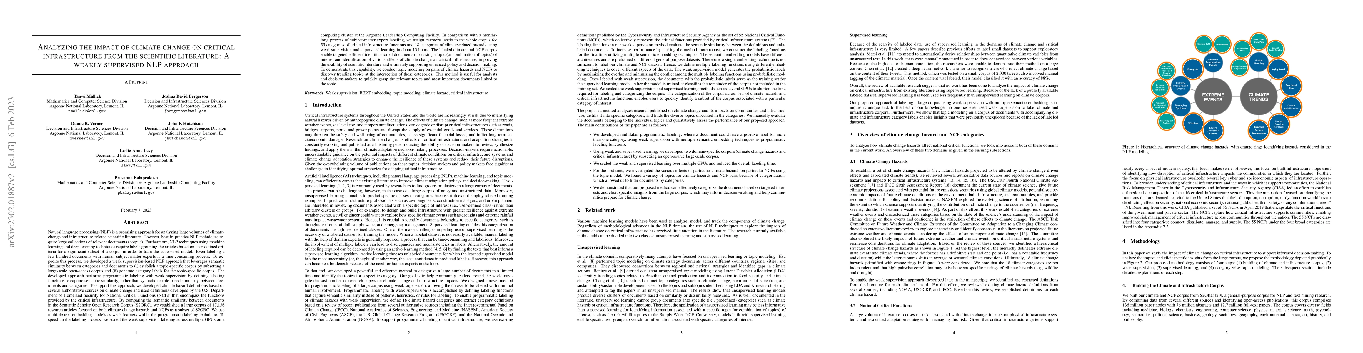 Thumbnail for Analyzing the impact of climate change on critical infrastructure from
  the scientific literature: A weakly supervised NLP approach