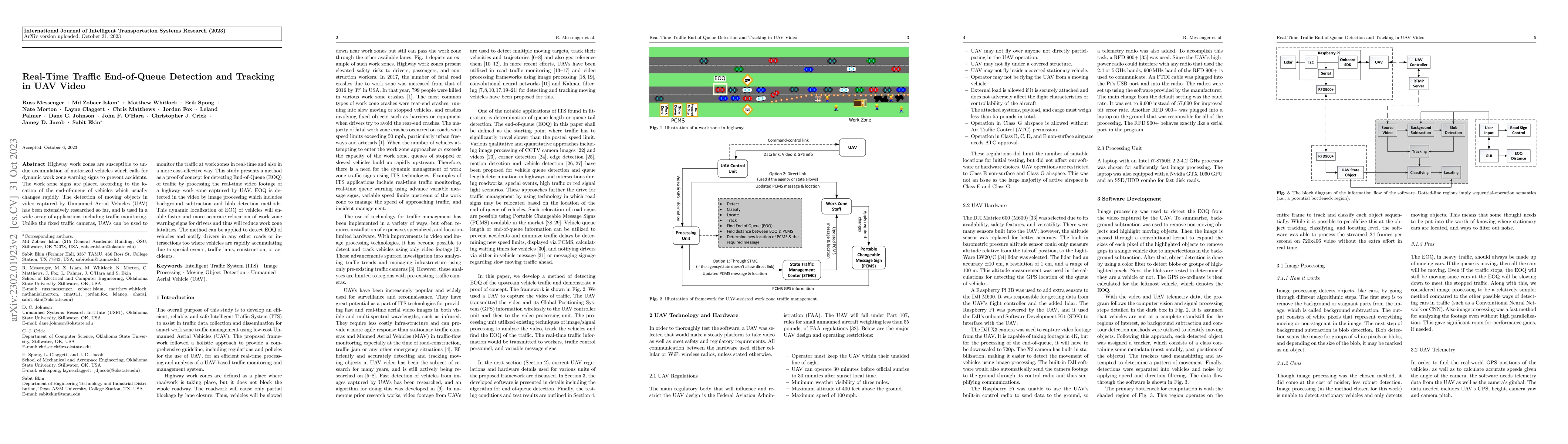 Thumbnail for Real-Time Traffic End-of-Queue Detection and Tracking in UAV Video