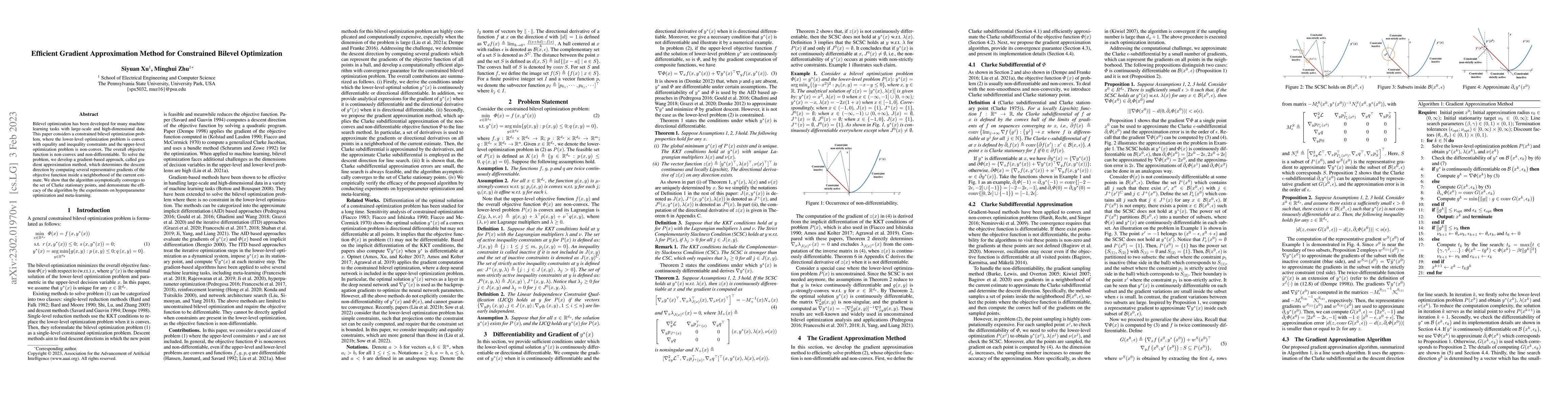Thumbnail for Efficient Gradient Approximation Method for Constrained Bilevel
  Optimization