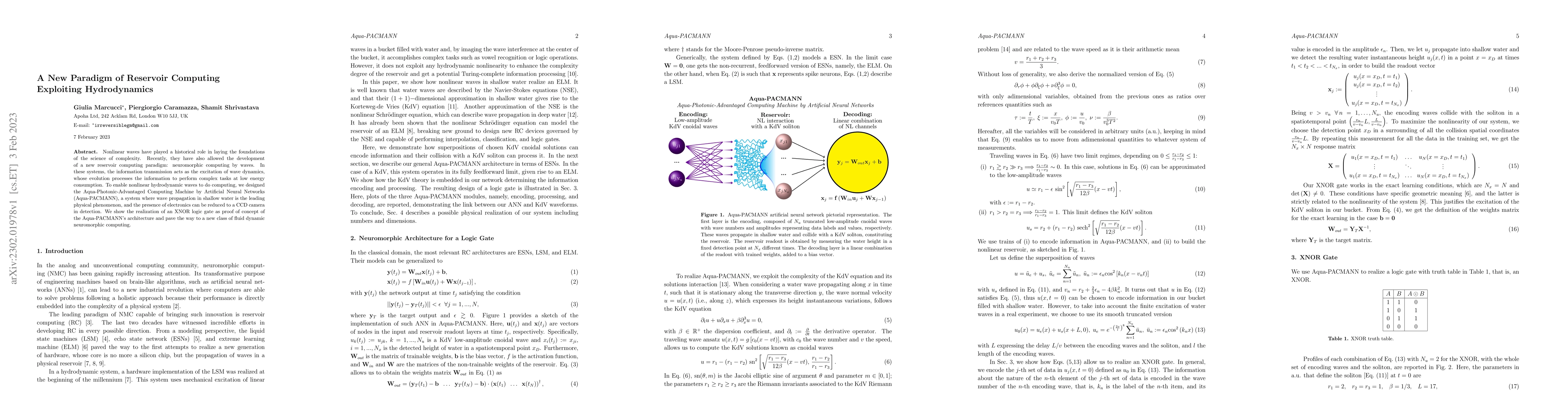 Thumbnail for A New Paradigm of Reservoir Computing Exploiting Hydrodynamics
