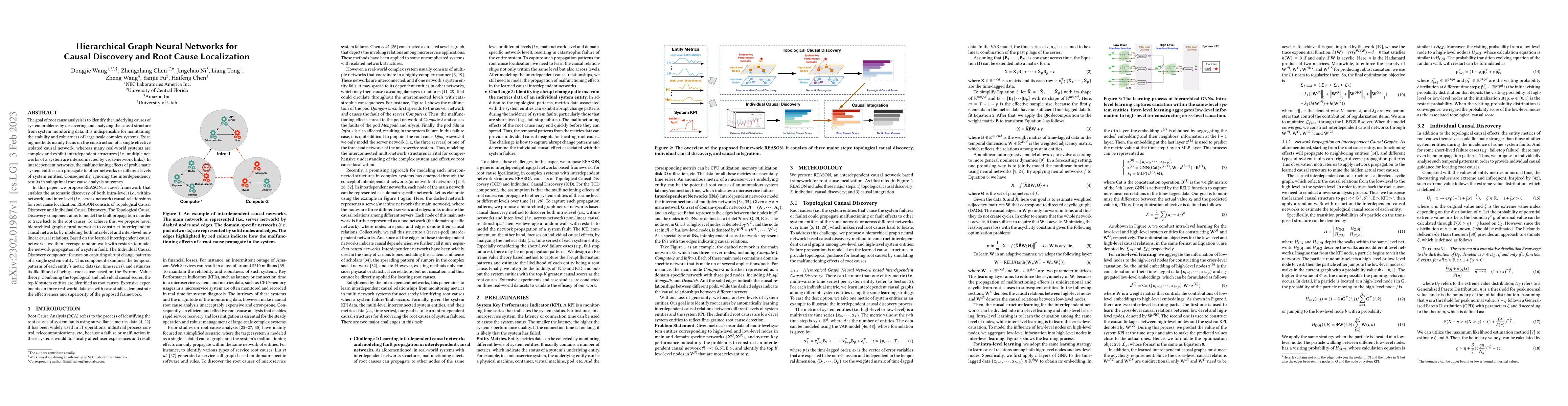 Thumbnail for Hierarchical Graph Neural Networks for Causal Discovery and Root Cause
  Localization