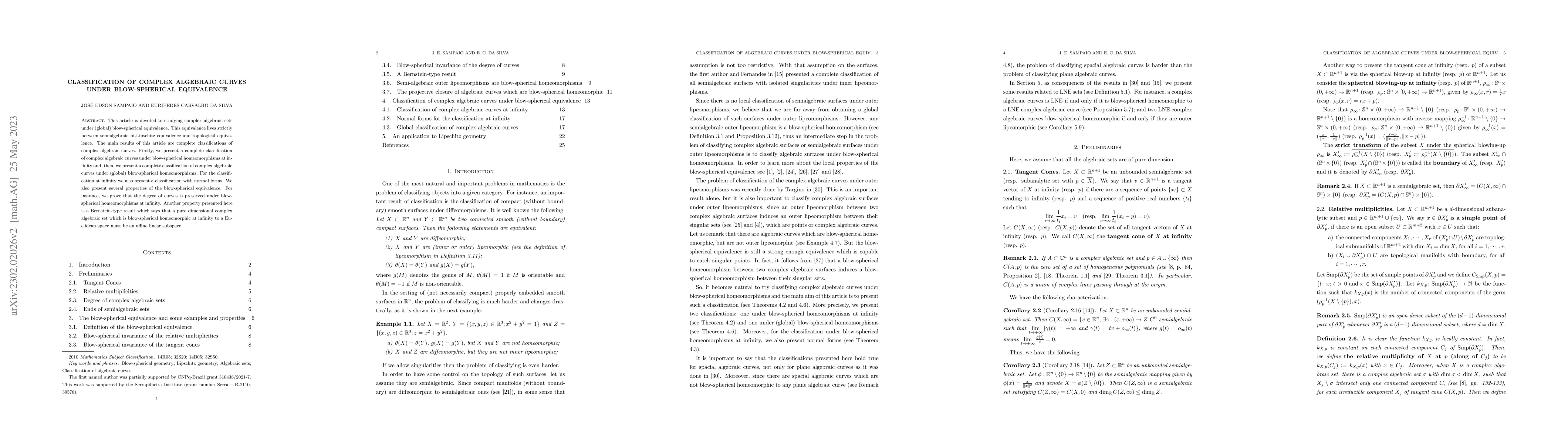 Thumbnail for Classification of complex algebraic curves under blow-spherical
  equivalence