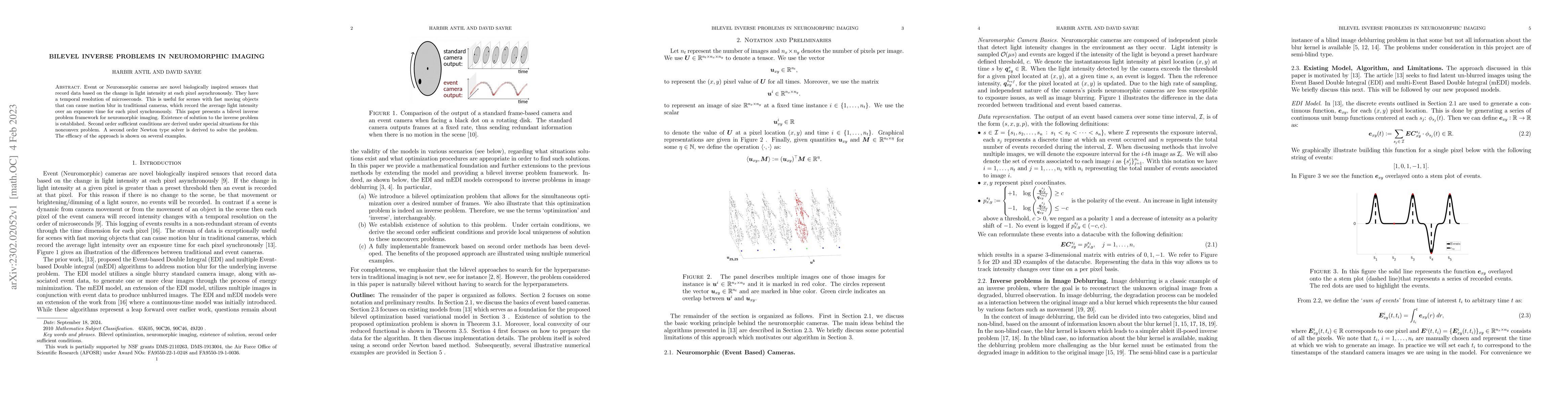 Thumbnail for Bilevel Inverse Problems in Neuromorphic Imaging