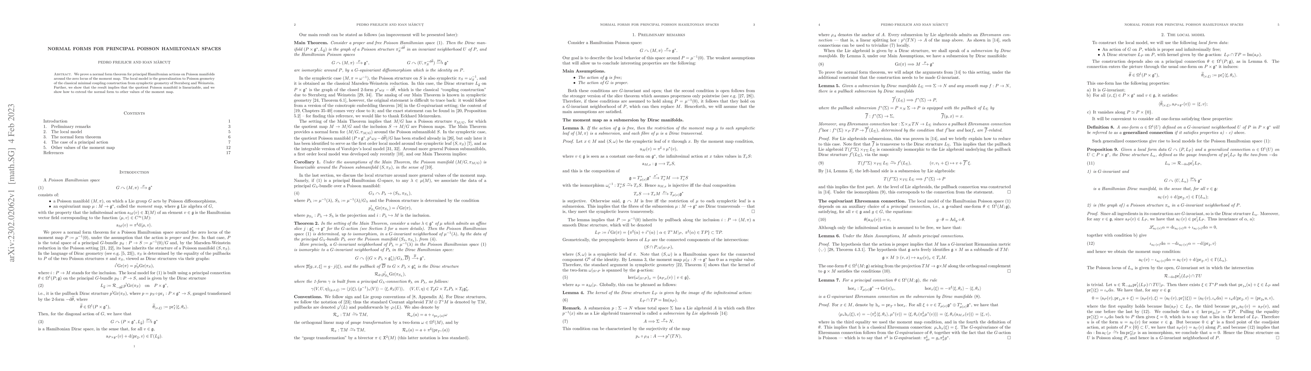 Thumbnail for Normal forms for principal Poisson Hamiltonian spaces