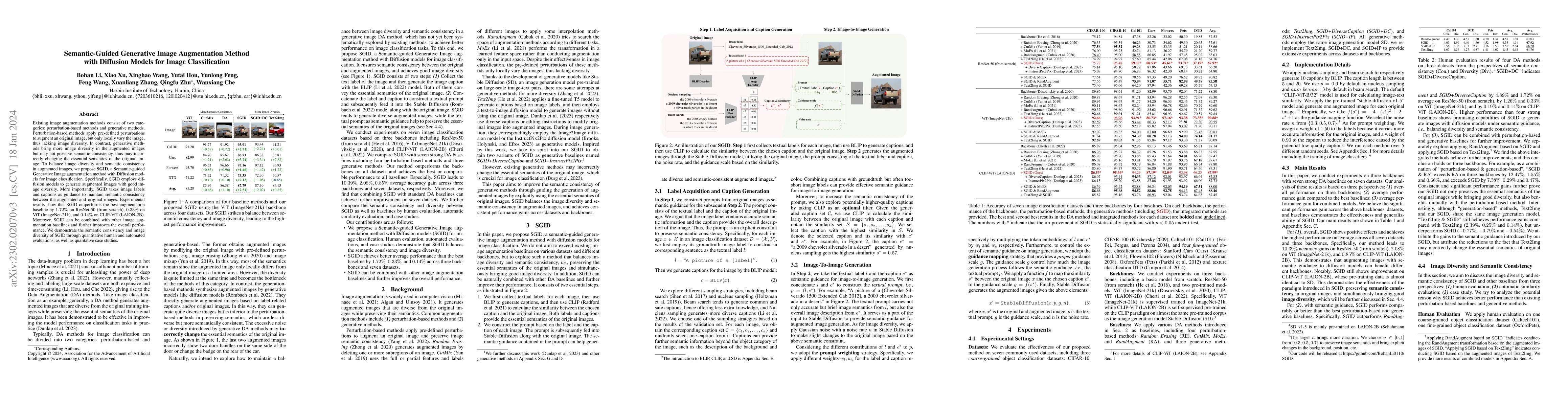 Thumbnail for Semantic-Guided Generative Image Augmentation Method with Diffusion
  Models for Image Classification