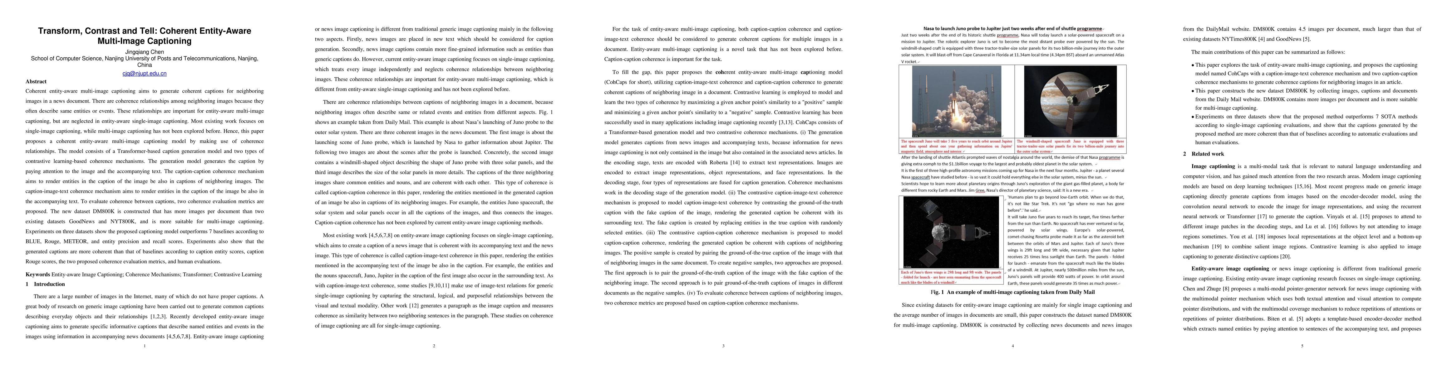 Thumbnail for Transform, Contrast and Tell: Coherent Entity-Aware Multi-Image
  Captioning