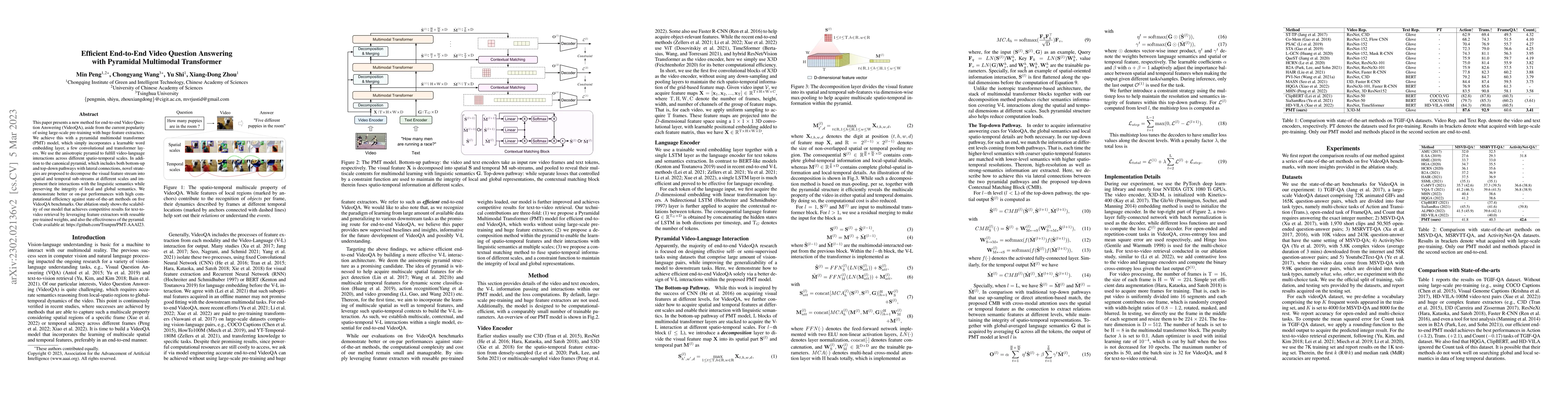 Thumbnail for Efficient End-to-End Video Question Answering with Pyramidal Multimodal
  Transformer