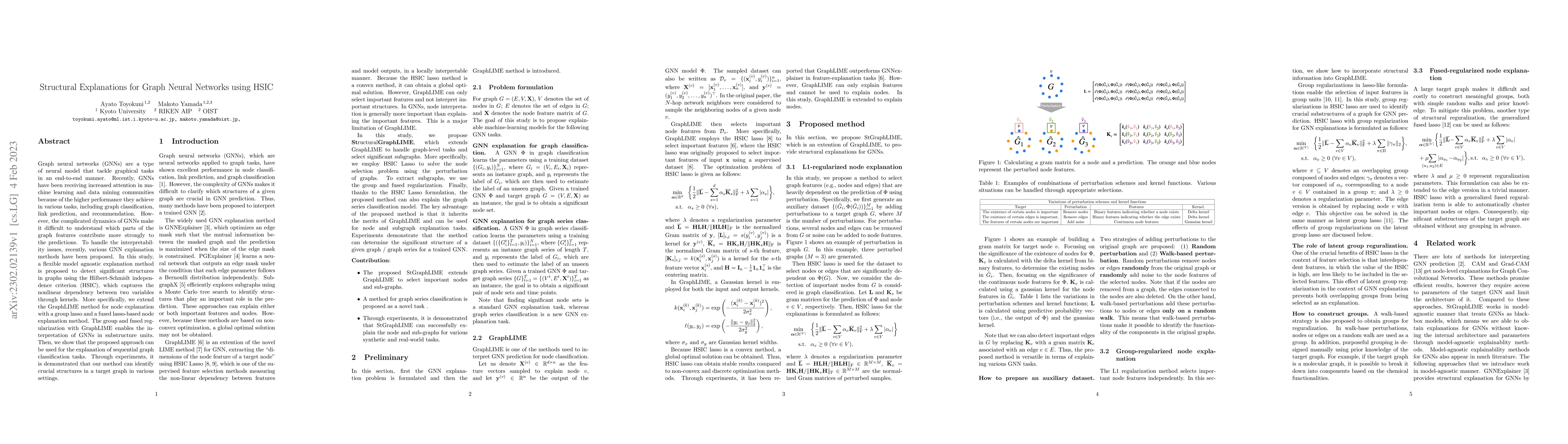 Thumbnail for Structural Explanations for Graph Neural Networks using HSIC