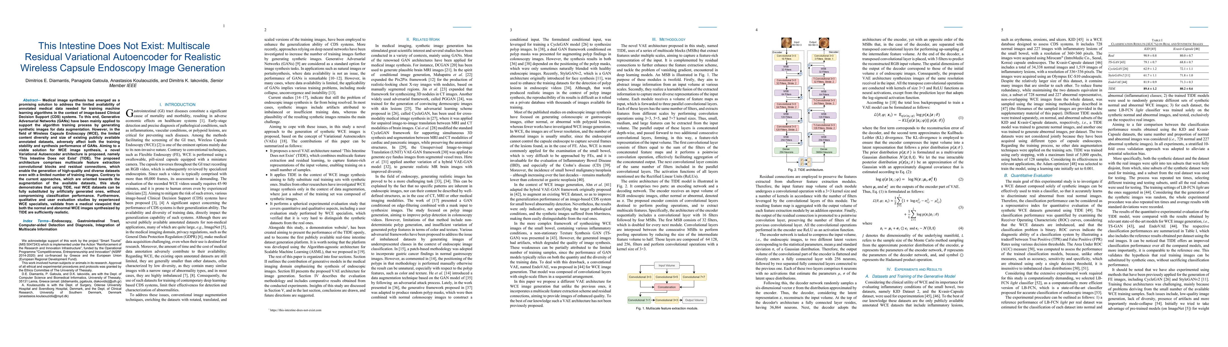Thumbnail for This Intestine Does Not Exist: Multiscale Residual Variational
  Autoencoder for Realistic Wireless Capsule Endoscopy Image Generation