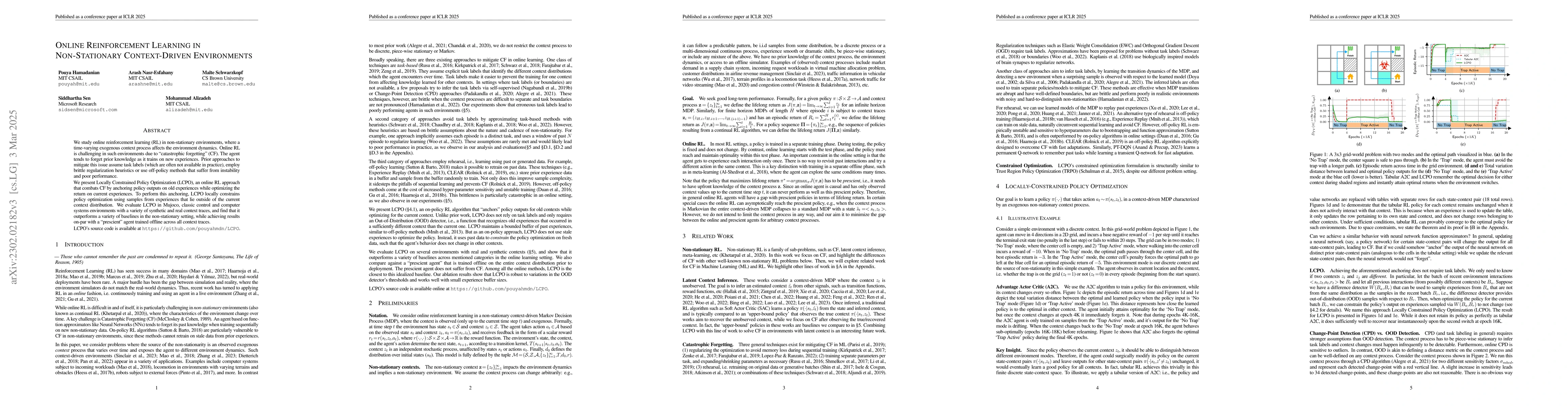 Thumbnail for Online Reinforcement Learning in Non-Stationary Context-Driven
  Environments