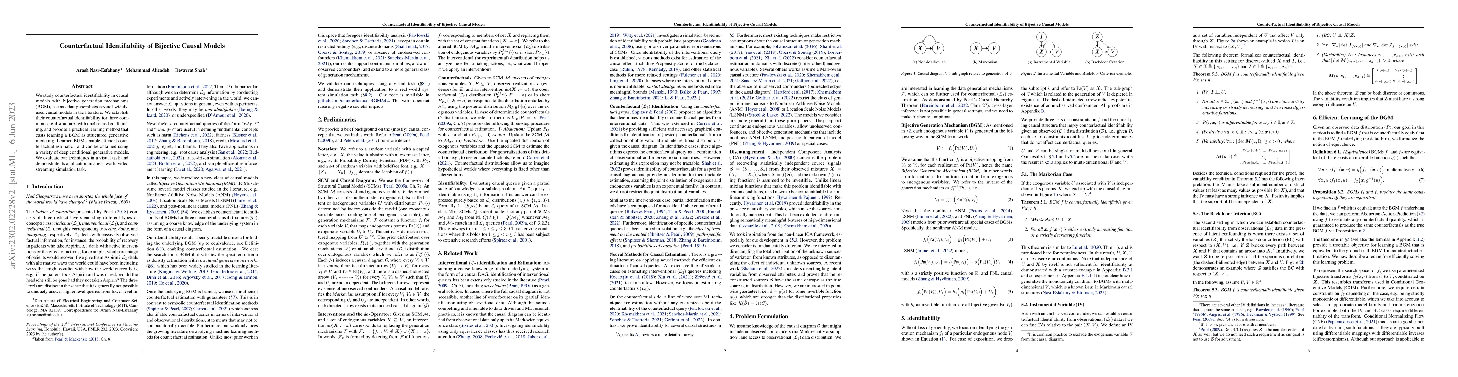 Thumbnail for Counterfactual Identifiability of Bijective Causal Models