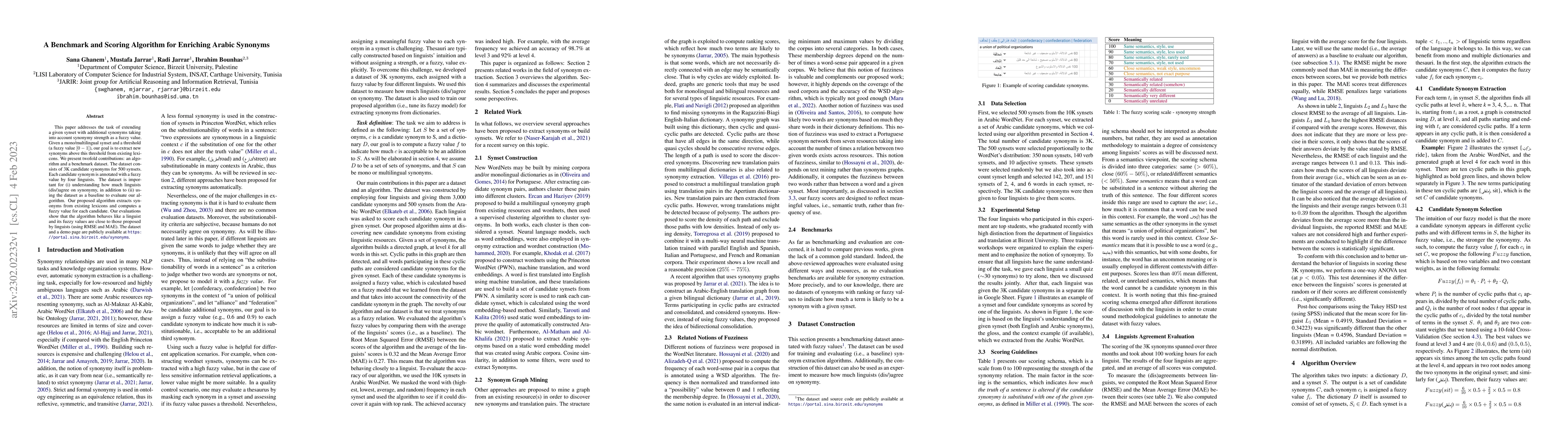 Thumbnail for A Benchmark and Scoring Algorithm for Enriching Arabic Synonyms