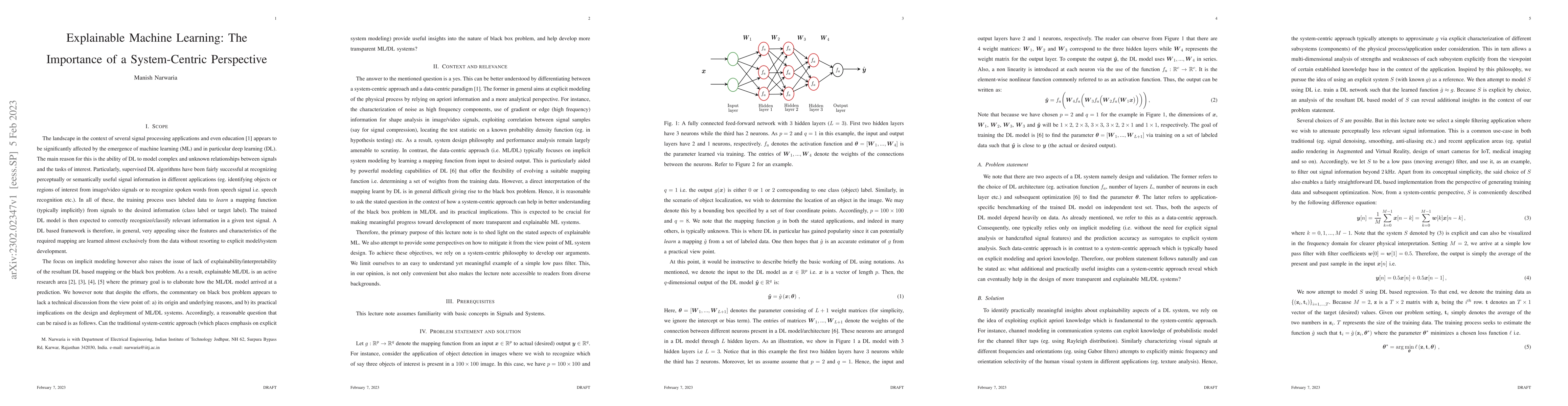 Thumbnail for Explainable Machine Learning: The Importance of a System-Centric
  Perspective