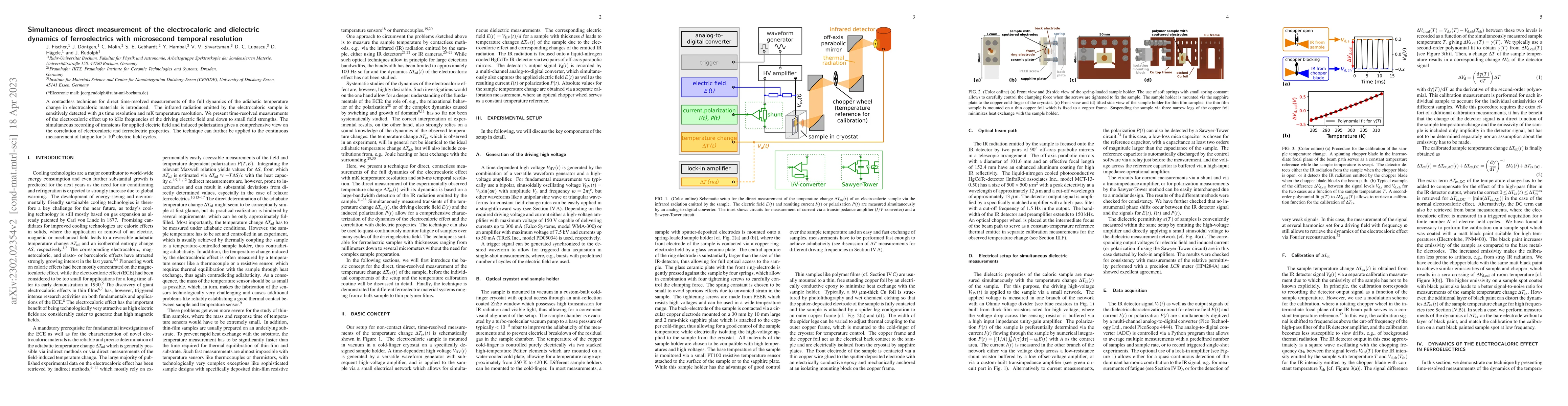 Thumbnail for Simultaneous direct measurement of the electrocaloric and dielectric
  dynamics of ferroelectrics with microsecond temporal resolution