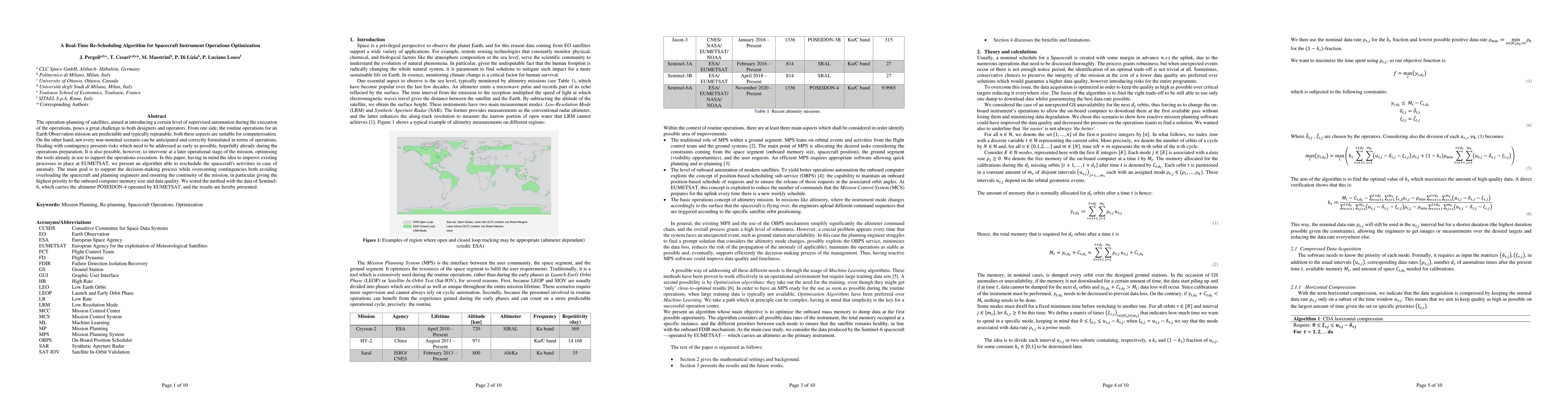 Thumbnail for A Real-Time Re-Scheduling Algorithm for Spacecraft Instrument Operations
  Optimization