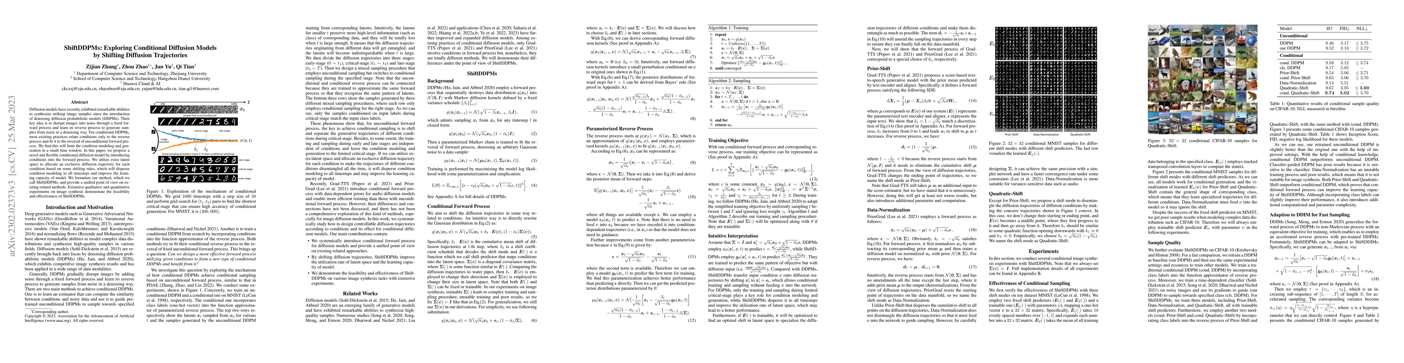 Thumbnail for ShiftDDPMs: Exploring Conditional Diffusion Models by Shifting Diffusion
  Trajectories