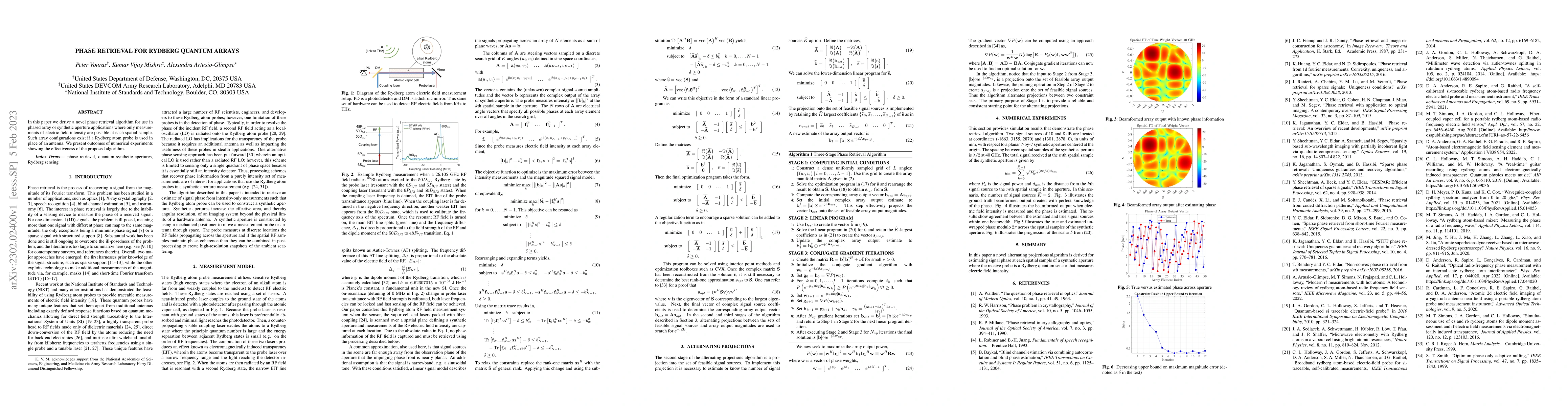 Thumbnail for Phase Retrieval for Rydberg Quantum Arrays