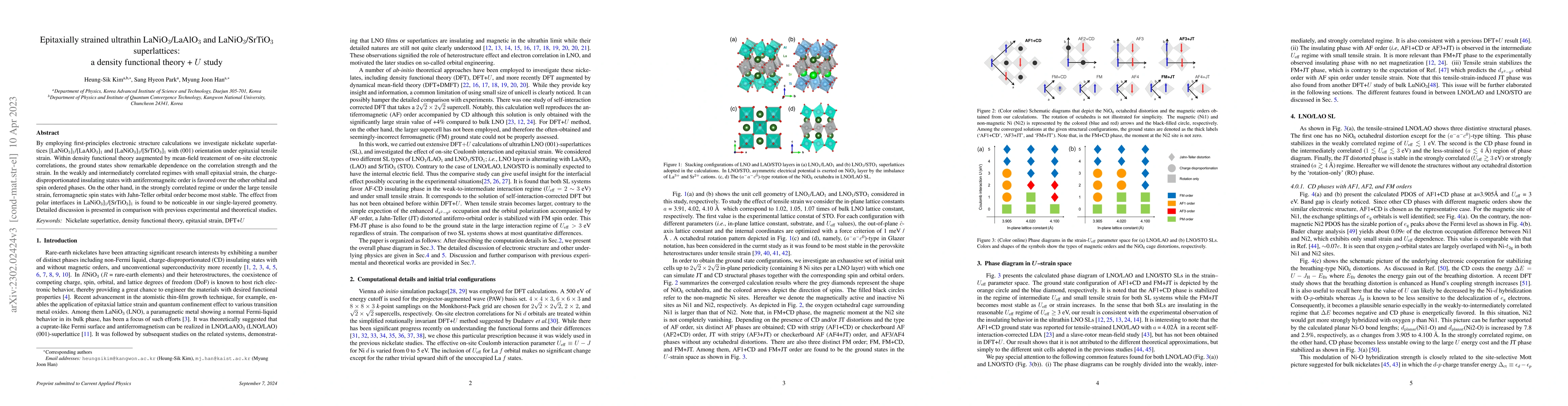 Thumbnail for Epitaxially strained ultrathin LaNiO$_3$/LaAlO$_3$ and
  LaNiO$_3$/SrTiO$_3$ superlattices: a density functional theory + $U$ study