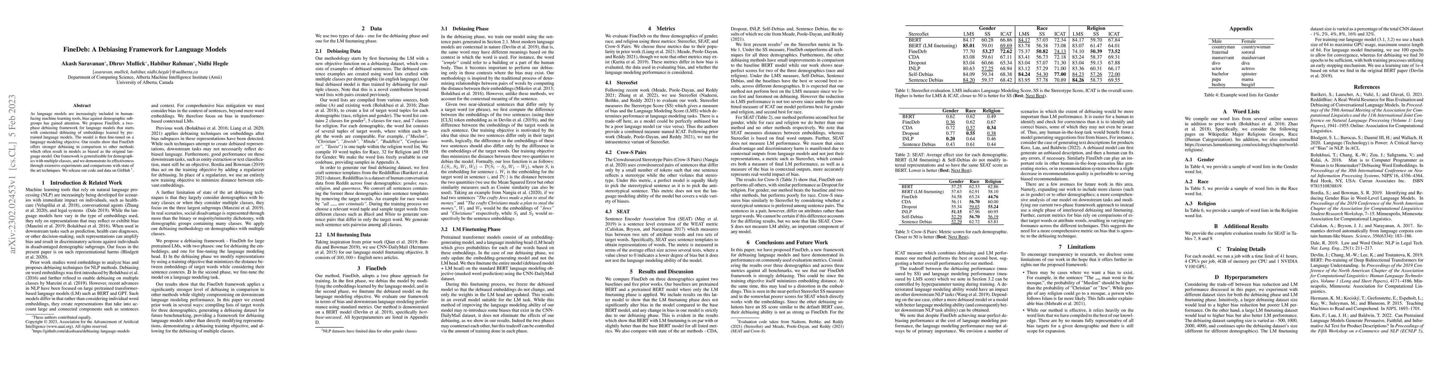 Thumbnail for FineDeb: A Debiasing Framework for Language Models