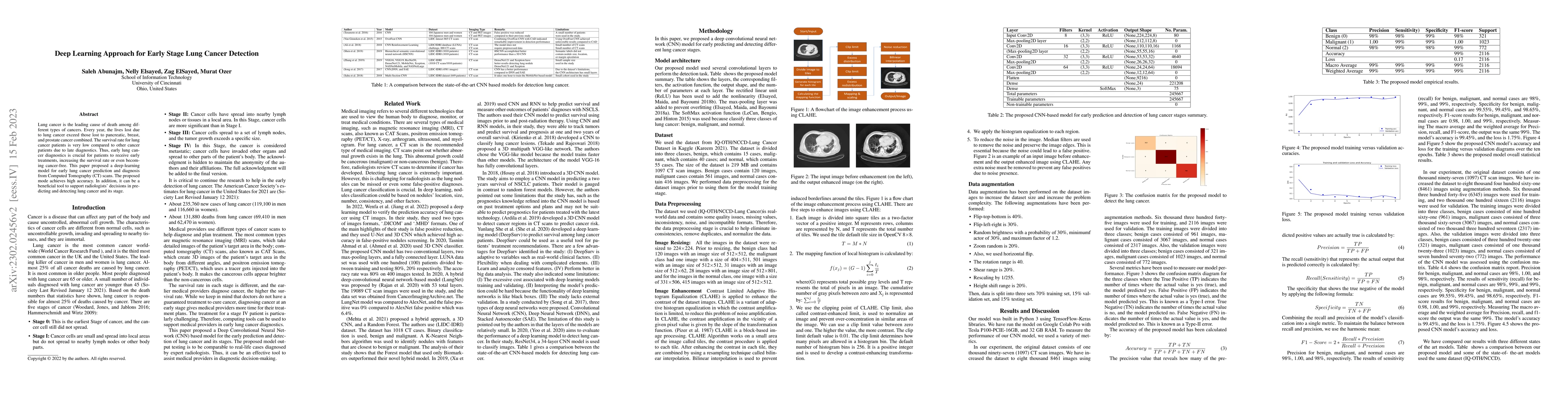 Thumbnail for Deep Learning Approach for Early Stage Lung Cancer Detection