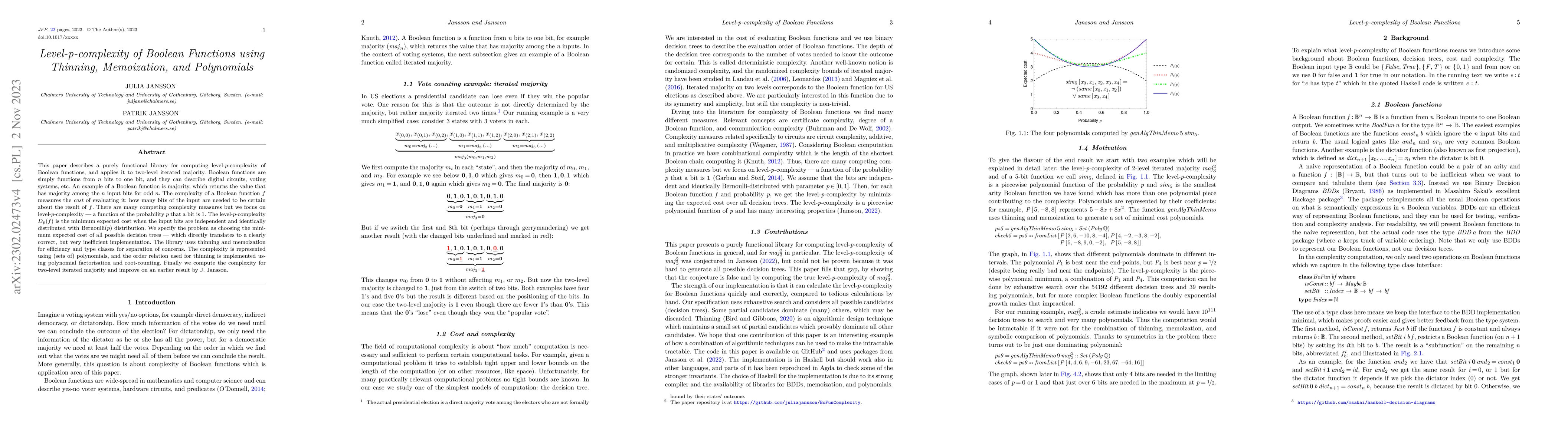 Thumbnail for Level-p-complexity of Boolean Functions using Thinning, Memoization, and
  Polynomials